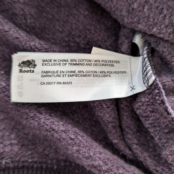 Roots Cooper Kanga sweatshirt hoodie purple size XS - Picture 8 of 16